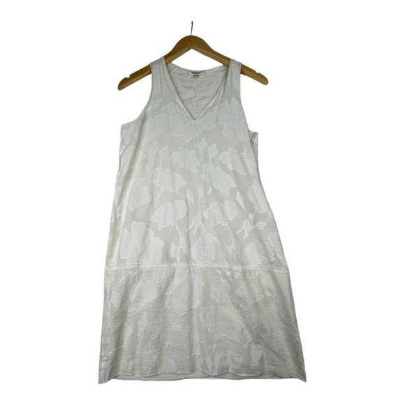 Rag‎ & Bone Vneck Sleeveless Silk Blend Floral Print Dress Size 0 White - Picture 1 of 7
